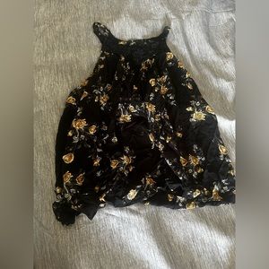 Floral high neck Torrid tank top